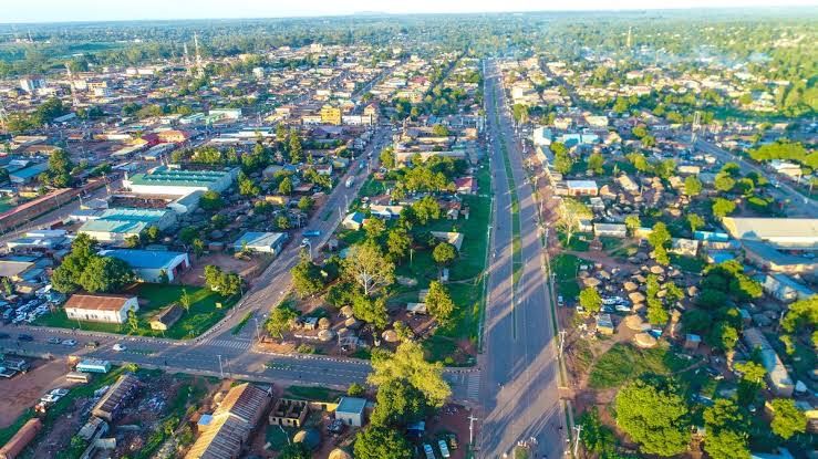 Gulu City seen from above 