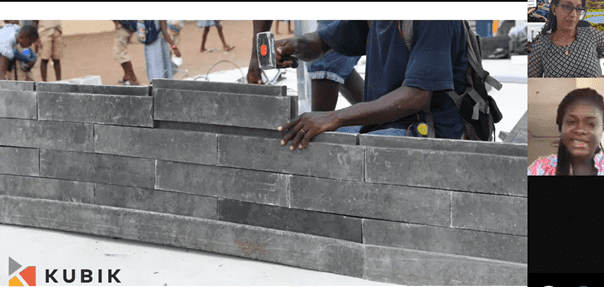 plastic waste into building material